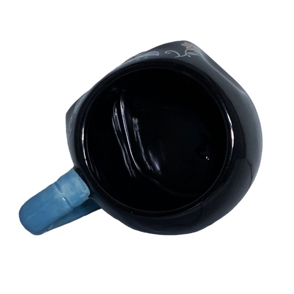 Sugar Skull Jumbo Day of the Dead Ceramic Mug Large Multicolor Black 16 Oz - Picture 5 of 11